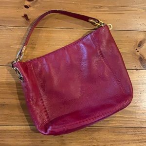 Red leather Michael Kors purse